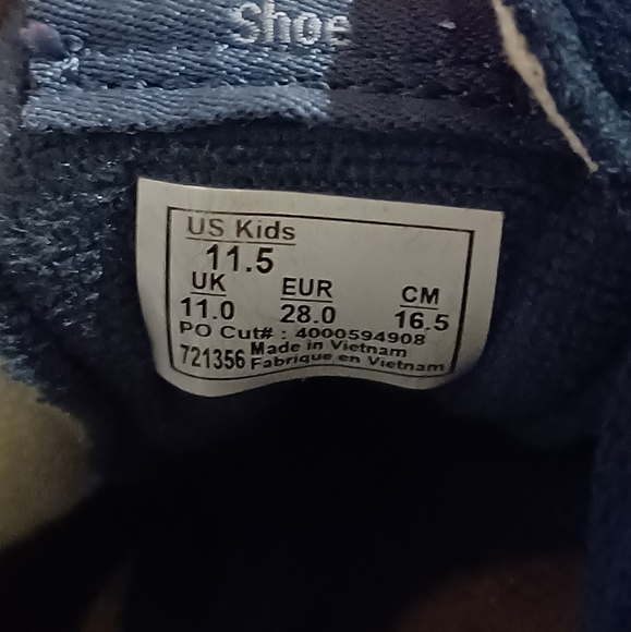 Vans Shark High Tops • Kids 11.5 • Back To School - Picture 9 of 9